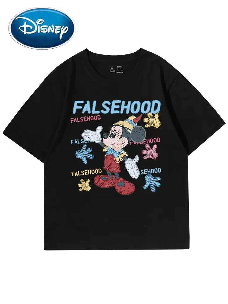 Disney Fashion Mickey Mouse Letter Cartoon Print T-Shirt Women O-Neck Short Sleeve Tee Tops Oversize Female Summer 13 Colors
Disney Fashion Mickey Mouse Letter Cartoon Print T-Shirt Women O-Neck Short Sleeve Tee Tops Oversize Female Summer 13 Colors