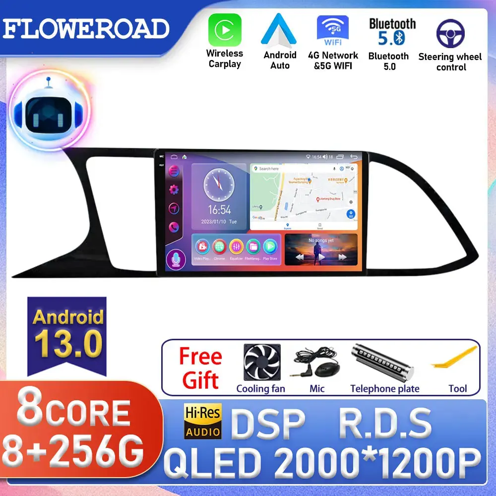 8G 256G Android For Seat Leon 3 MK3 2012 - 2020 Car Radio GPS Navigation 4G WIFI DSP BT Carplay Stereo Player No 2 Din 2din DVD
8G 256G Android For Seat Leon 3 MK3 2012 - 2020 Car Radio GPS Navigation 4G WIFI DSP BT Carplay Stereo Player No 2 Din 2din DVD