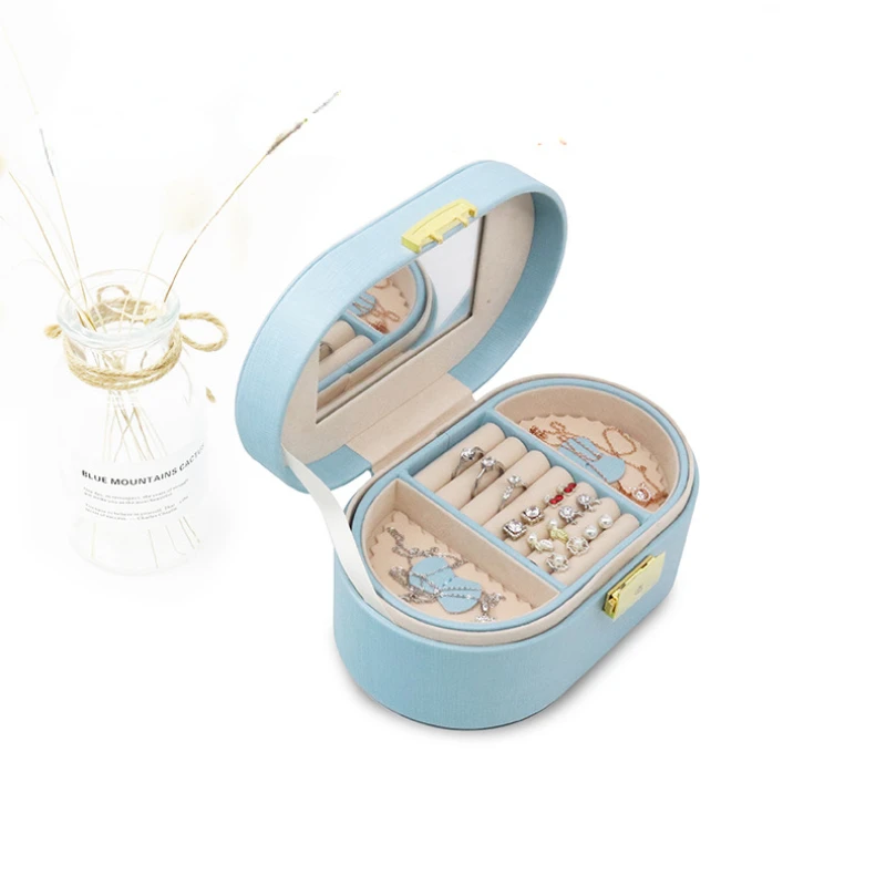 New Lady PU Leather Jewelry Box Storage Ring Display Case Portable Jewelry Organizer with Lock for Necklaces Bracelets
New Lady PU Leather Jewelry Box Storage Ring Display Case Portable Jewelry Organizer with Lock for Necklaces Bracelets