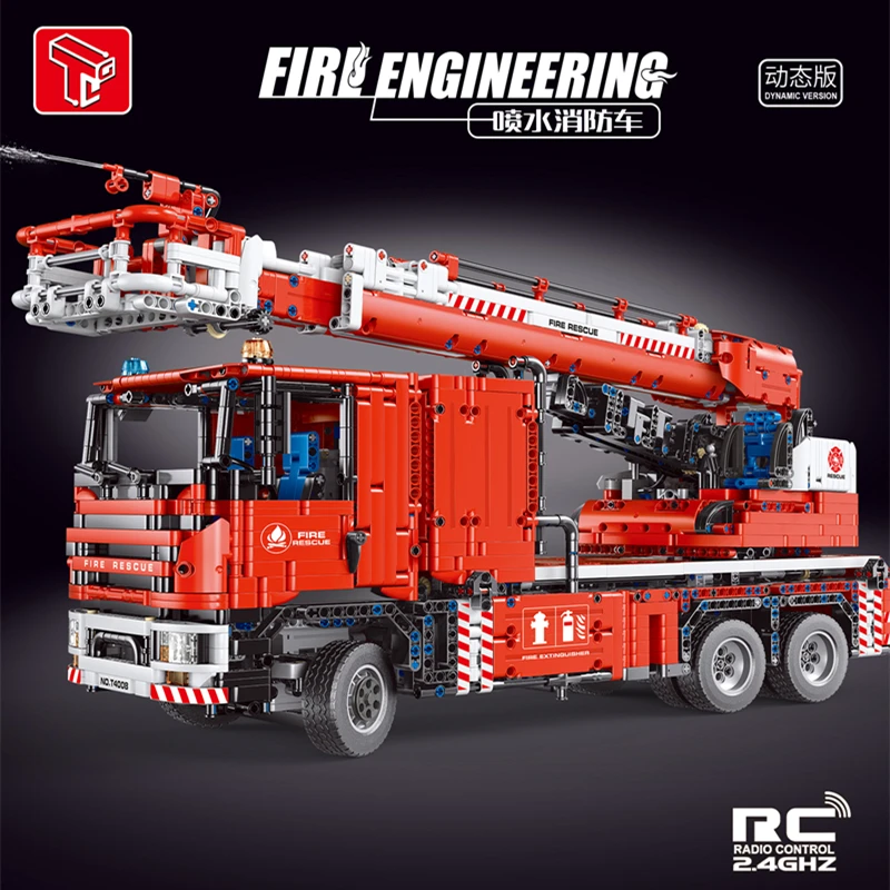High-Tech T4008 4629PCS Moc Water Jet Fire Truck Engineering Electric Remote Control Assembly Bricks Building Blocks Adult Toys
High-Tech T4008 4629PCS Moc Water Jet Fire Truck Engineering Electric Remote Control Assembly Bricks Building Blocks Adult Toys