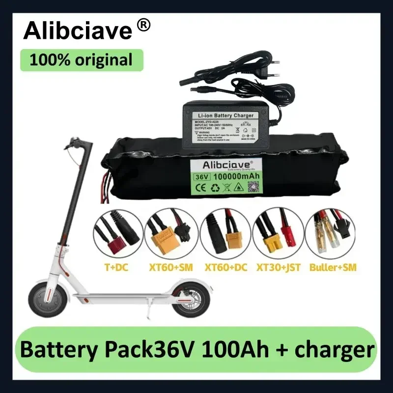 10S3P 36V 100000mAh 36v Electric Scooter Battery Pack 18650 Lithium M365 Electric Scooter 36v Battery Scooter + charger
10S3P 36V 100000mAh 36v Electric Scooter Battery Pack 18650 Lithium M365 Electric Scooter 36v Battery Scooter + charger