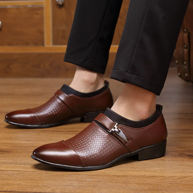 Fashion Business Men Shoe Autumn New Simple Casual Leather Shoe Temperament Men Dress Shoe Brand Social Shoe Men Wedding Shoe
Fashion Business Men Shoe Autumn New Simple Casual Leather Shoe Temperament Men Dress Shoe Brand Social Shoe Men Wedding Shoe