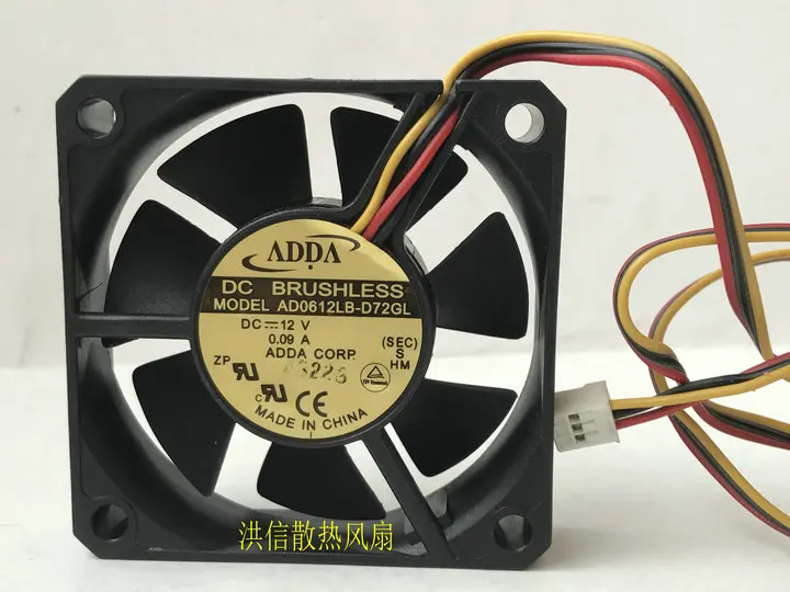 Охлаждающий 3-проводной вентилятор для сервера ADDA AD0612LB-D72GL DC 12 В 0,09a 60x60x15 мм
Охлаждающий 3-проводной вентилятор для сервера ADDA AD0612LB-D72GL DC 12 В 0,09a 60x60x15 мм