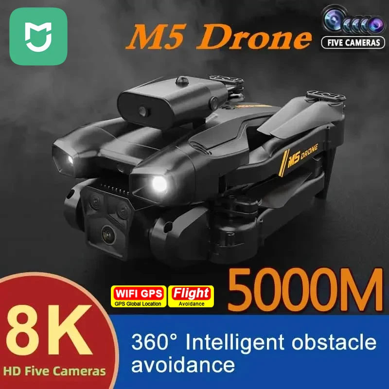 MIJIA M5 Drone 8K 5G Professional HD Aerial Photography Dual-Camera Omnidirectional Obstacle Avoidance Drone Aerocraft Toys
MIJIA M5 Drone 8K 5G Professional HD Aerial Photography Dual-Camera Omnidirectional Obstacle Avoidance Drone Aerocraft Toys