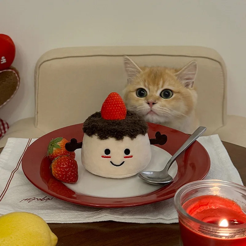 Cat Catnip Toys Pet Squeaky Toy Eco-friendly Soft Plush Toy Strawberry Cake Cat Chewing Toy Cute Shape Pet Supplies
Cat Catnip Toys Pet Squeaky Toy Eco-friendly Soft Plush Toy Strawberry Cake Cat Chewing Toy Cute Shape Pet Supplies