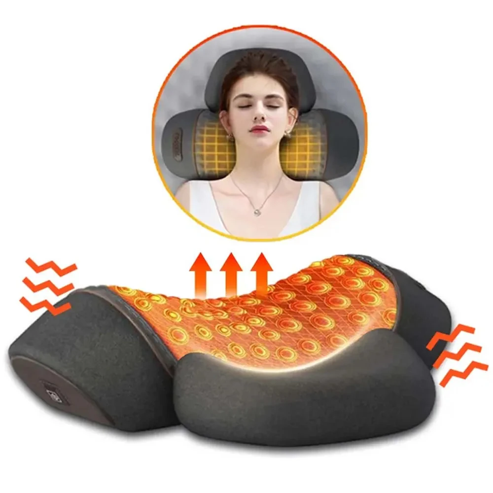 Electric Neck Massage Pillow Heating Vibration Neck Massager Back Cervical Traction Relax Sleeping Memory Foam Spine Support
Electric Neck Massage Pillow Heating Vibration Neck Massager Back Cervical Traction Relax Sleeping Memory Foam Spine Support