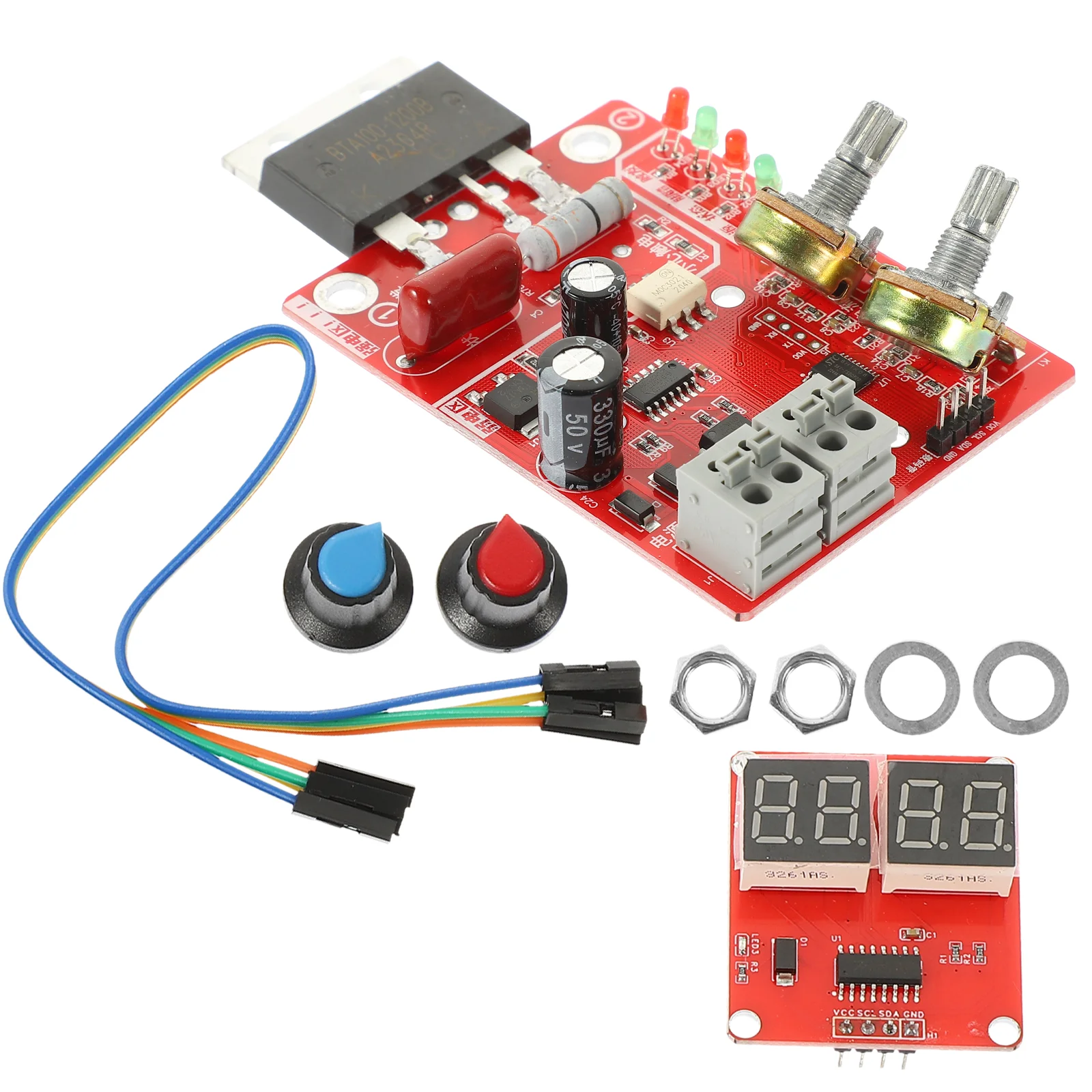 Adjustable Spot Welding Controller Welder Board PCB Circuit DIY Equipment Panel Time Current Machine 40A 100A Digital Display
Adjustable Spot Welding Controller Welder Board PCB Circuit DIY Equipment Panel Time Current Machine 40A 100A Digital Display