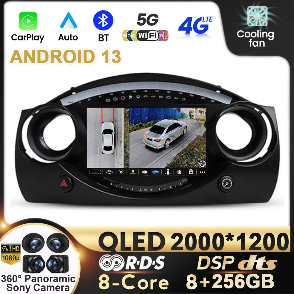 Автомобильный радиоприемник Carplay Android13 для BMW Mini Cooper R50 R52 R53 2000-2007 GPS-навигация автомобильный рекордер Видео DSP BT
Автомобильный радиоприемник Carplay Android13 для BMW Mini Cooper R50 R52 R53 2000-2007 GPS-навигация автомобильный рекордер Видео DSP BT