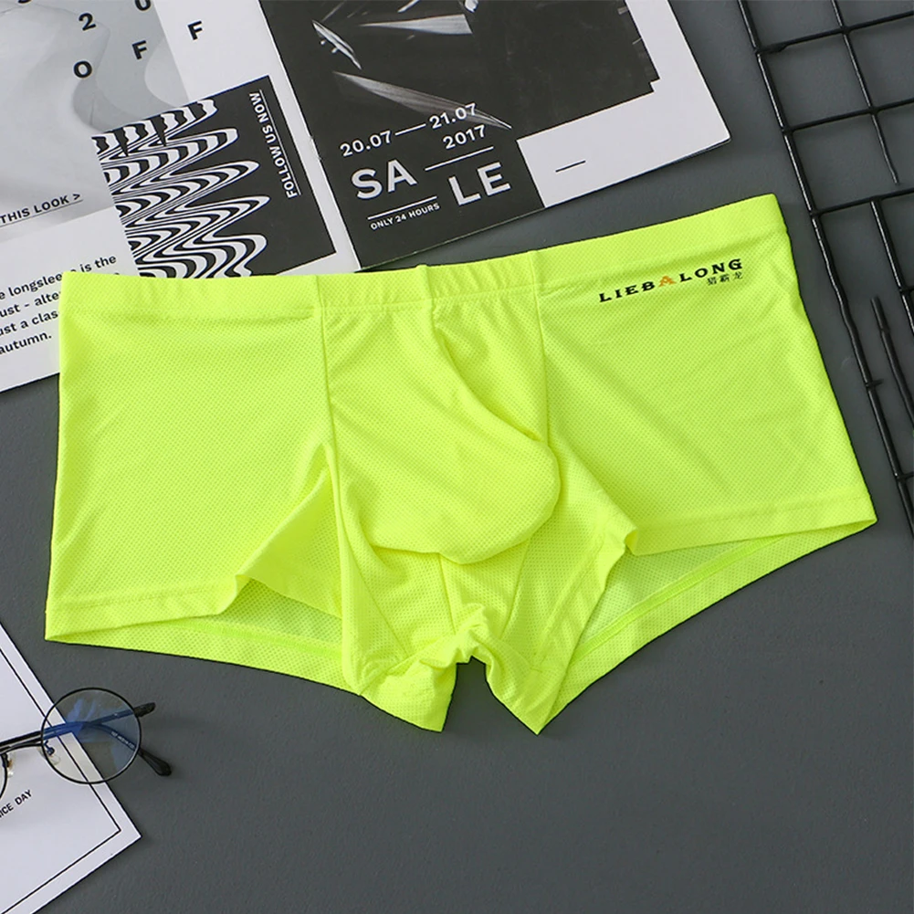 Hot Mens Pajamas Underwear Boxer Briefs Ice Silk Mesh Shorts Panties Pink Green Bulge Pouch Underpants Ropa Interior Hombre
Hot Mens Pajamas Underwear Boxer Briefs Ice Silk Mesh Shorts Panties Pink Green Bulge Pouch Underpants Ropa Interior Hombre