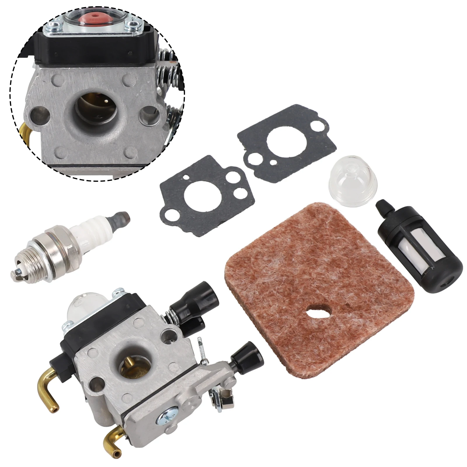 Carburetor Carb For HS45 Hedge Trimmer For FS38 FS55 FS45 FS55R String Trimmer + Gasket Fuel Filter Kits Garden Tool Parts
Carburetor Carb For HS45 Hedge Trimmer For FS38 FS55 FS45 FS55R String Trimmer + Gasket Fuel Filter Kits Garden Tool Parts