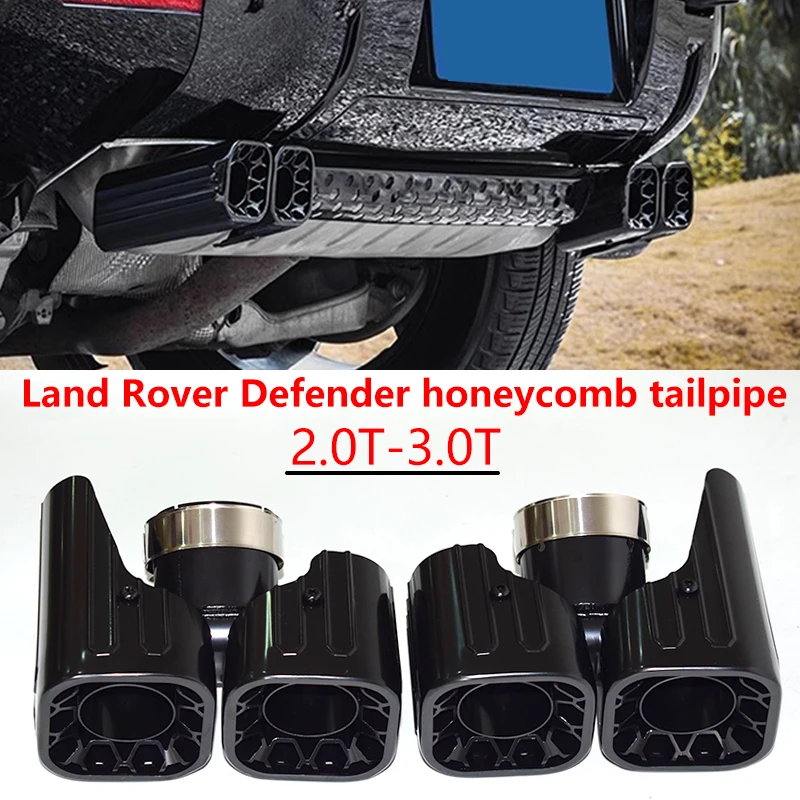 Для Land Rover Defender 2020-2022 90 110 модернизированная задняя выхлопная труба, квадратный прямоугольный глушитель из нержавеющей стали с четырьмя выходами
Для Land Rover Defender 2020-2022 90 110 модернизированная задняя выхлопная труба, квадратный прямоугольный глушитель из нержавеющей стали с четырьмя выходами