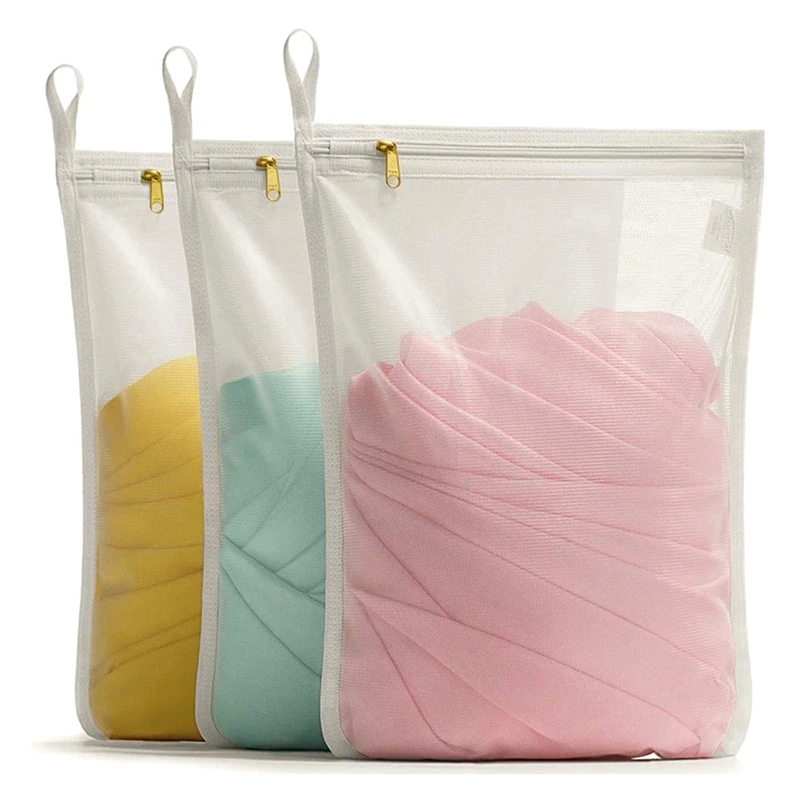 

Mesh Laundry Bag For Delicates Mesh Wash Bag Travel Storage Organize Bag Clothing Washing Bags With YKK Zipper