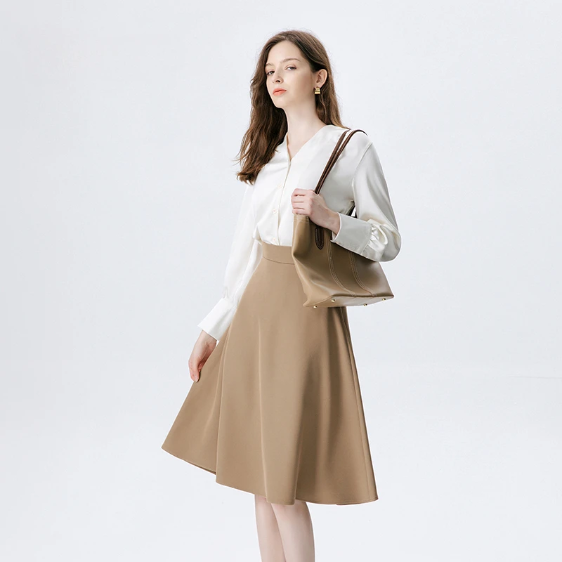 Faldas Largas Office Lady Minimalist A-line Solid High Waist Umbrella Skirt Women Korean Anti-emptied Streetwear Summer Dropship 
Faldas Largas Office Lady Minimalist A-line Solid High Waist Umbrella Skirt Women Korean Anti-emptied Streetwear Summer Dropship