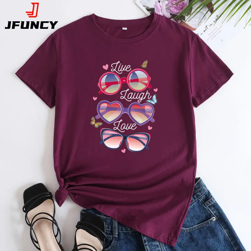 JFUNCY женские летние футболки женская футболка с коротким рукавом женская хлопковая Футболка модная женская верхняя одежда 2024 забавная графическая футболка
JFUNCY женские летние футболки женская футболка с коротким рукавом женская хлопковая Футболка модная женская верхняя одежда 2024 забавная графическая футболка