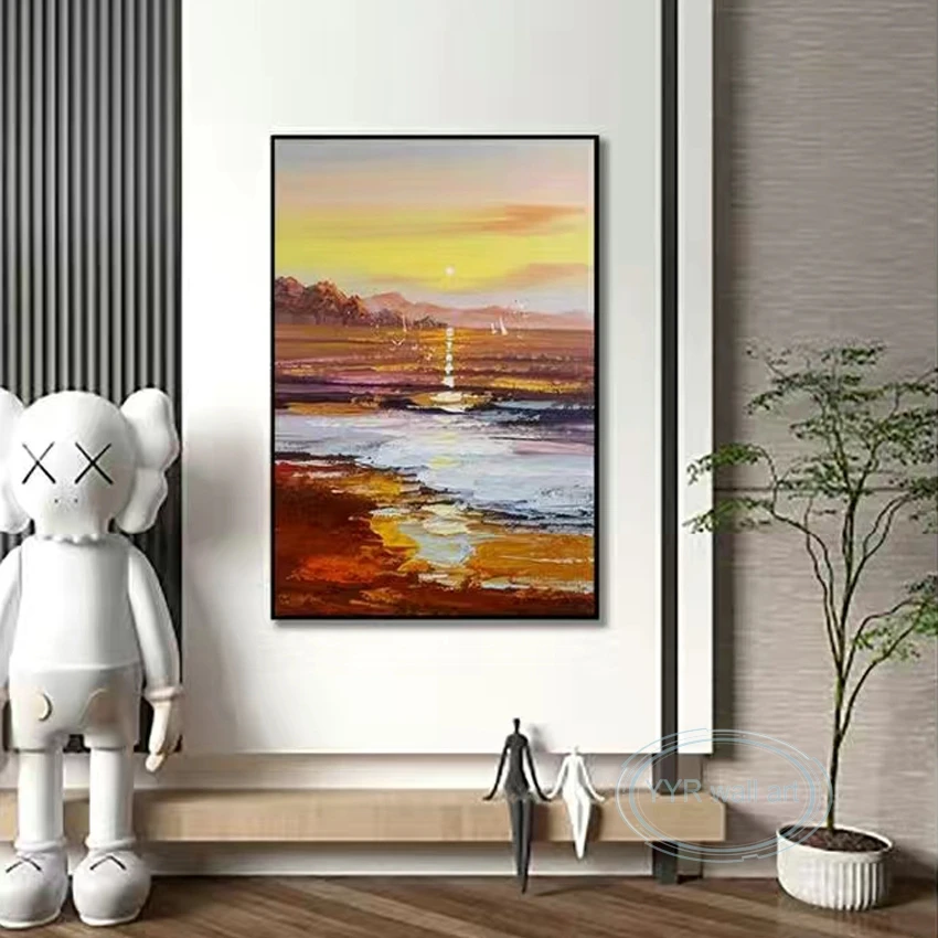 Home Poster Decoration Oil Painting Handmade Canvas Abstract Seascape Wall Art Large Mural Living Room Bedroom Porch Restaurant
Home Poster Decoration Oil Painting Handmade Canvas Abstract Seascape Wall Art Large Mural Living Room Bedroom Porch Restaurant