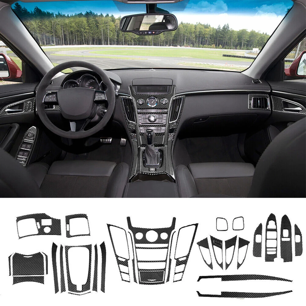 31Pcs Car Carbon Fiber Full Interior Decorative Cover Trim For Cadillac CTS 2008-2013 Interior Accessories
31Pcs Car Carbon Fiber Full Interior Decorative Cover Trim For Cadillac CTS 2008-2013 Interior Accessories