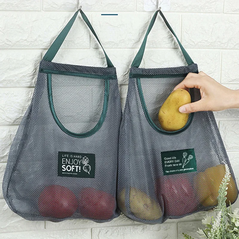 Reusable Kitchen Hanging Mesh Bag Home Fruit and Vegetable Storage Bag for Ginger Garlic Potatoes Onions organizador de cocina
Reusable Kitchen Hanging Mesh Bag Home Fruit and Vegetable Storage Bag for Ginger Garlic Potatoes Onions organizador de cocina
