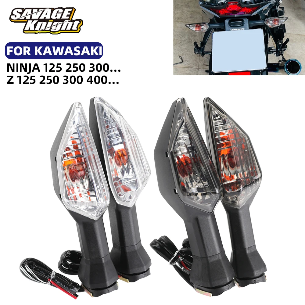 

Motorcycle Turn Signals Light For KAWASAKI Z900 Z125 Z750 Z650 Z300 Z400 Z800 Z1000 Ninja 400 300 Versys 1000 Flashers Blinker