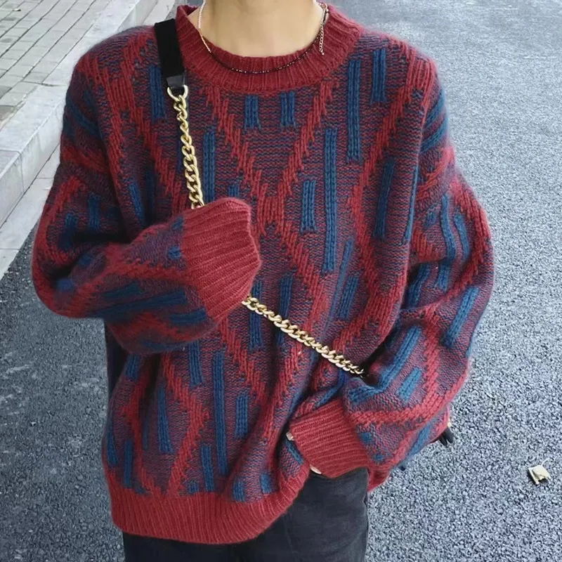 Linger's contrasting pullover sweater women's autumn and winter inner design sense is niche lazy style knitwear trend
Linger's contrasting pullover sweater women's autumn and winter inner design sense is niche lazy style knitwear trend