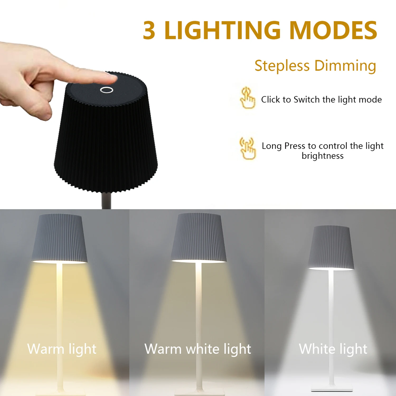 Rechargeable Table Lamp Touch Switch Eye Protection Night Light Hotel Portable Anti-slip Desk Lamps for Living Room Restaurant
Rechargeable Table Lamp Touch Switch Eye Protection Night Light Hotel Portable Anti-slip Desk Lamps for Living Room Restaurant