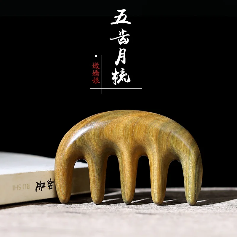 Professional Health Care Massage Comb Anti-static Green Sandalwood Hair Comb Handmade Wooden Hair Brush Birthday Gift
Professional Health Care Massage Comb Anti-static Green Sandalwood Hair Comb Handmade Wooden Hair Brush Birthday Gift