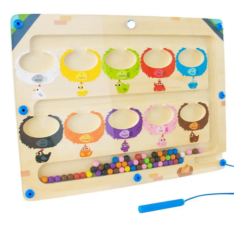 Wooden Magnetic Maze Sturdy Valuable Magnet Board Puzzles Eco-Friendly Color Matching Learning Puzzle Board Toddler Counting
Wooden Magnetic Maze Sturdy Valuable Magnet Board Puzzles Eco-Friendly Color Matching Learning Puzzle Board Toddler Counting