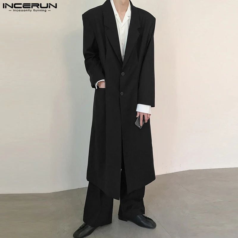 INCERUN 2023 Men Long Style Blazer Lapel Long Sleeve Button Casual Suits Streetwear Korean Solid Color Fashion Male Coats S-5XL
INCERUN 2023 Men Long Style Blazer Lapel Long Sleeve Button Casual Suits Streetwear Korean Solid Color Fashion Male Coats S-5XL