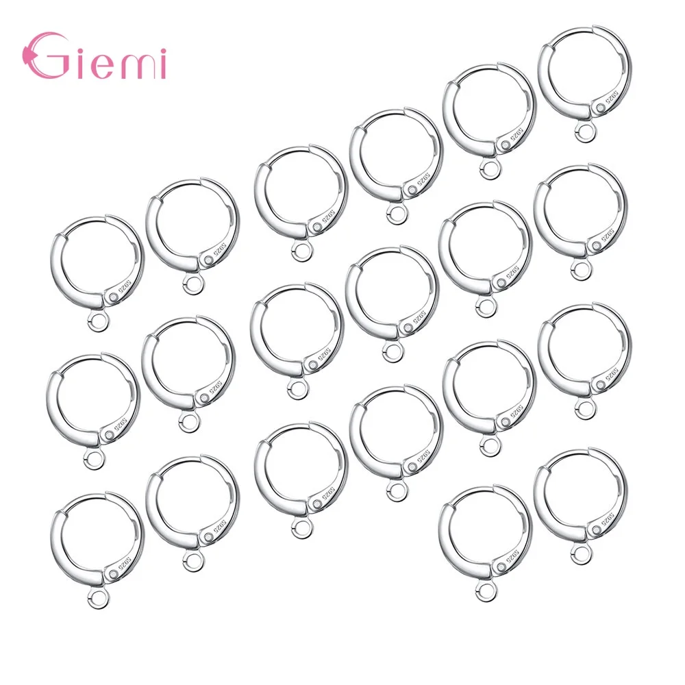 Bulk 20Pcs Fine Jewelry Design Earring Findings 925 Sterling Silver Ear Hoop For Female Earrings DIY Jewelry
Bulk 20Pcs Fine Jewelry Design Earring Findings 925 Sterling Silver Ear Hoop For Female Earrings DIY Jewelry