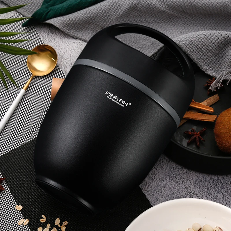PINKAH Lunch Box 820ml Vacuum Insulated Keep Food Warm Leakproof Containers 2-layer Stainless Steel Thermal Food jar With Spoon
PINKAH Lunch Box 820ml Vacuum Insulated Keep Food Warm Leakproof Containers 2-layer Stainless Steel Thermal Food jar With Spoon