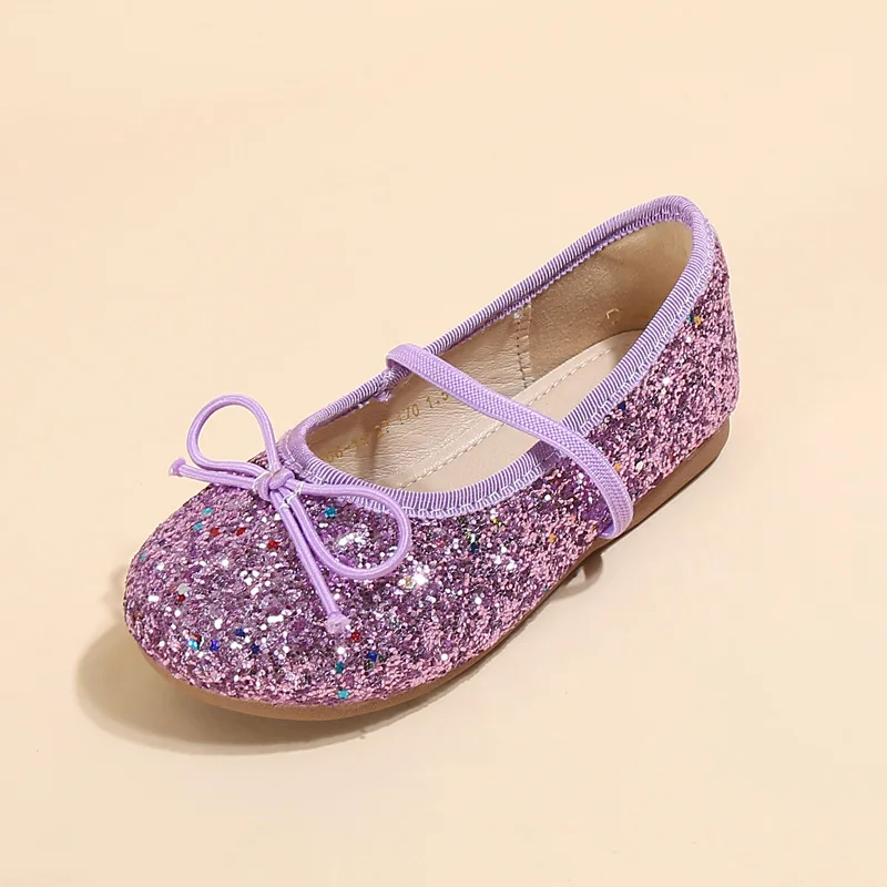 

New Girls Princess Shoes Baby Toddler Casual Breathable Flats Children Leather Shoes Kids Dance Performance Student Moccasins 2A