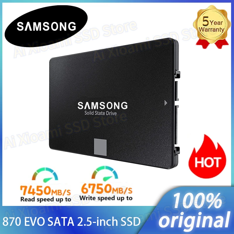 4TB 2023 Original 2.5'' SATAIII SSD 870 Evo 1TB 2TB 500GB 250GB Internal Solid State Drive Storage Disk For Laptop or Desktop
4TB 2023 Original 2.5'' SATAIII SSD 870 Evo 1TB 2TB 500GB 250GB Internal Solid State Drive Storage Disk For Laptop or Desktop