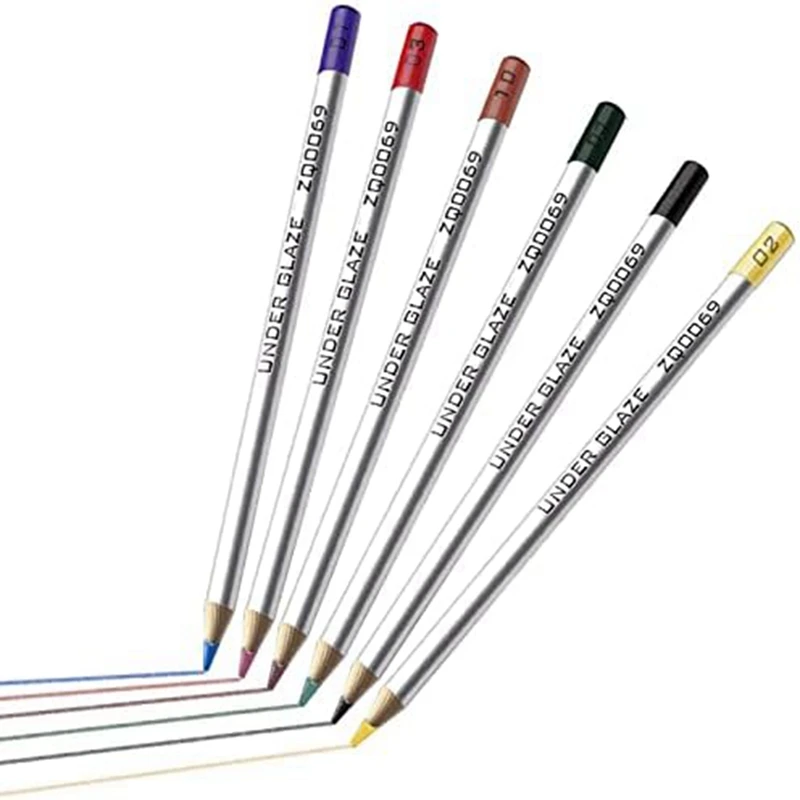 6Piece Underglaze Pencils, Wood For Pottery,Underglaze Pencil Precision Underglaze Pencil For Pottery
6Piece Underglaze Pencils, Wood For Pottery,Underglaze Pencil Precision Underglaze Pencil For Pottery