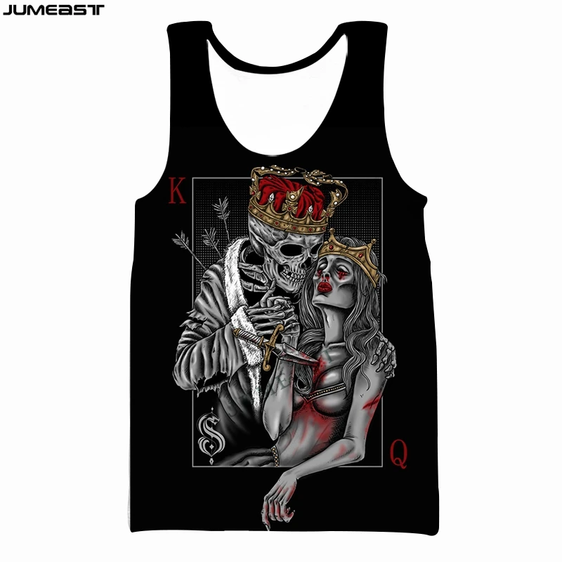 Jumeast Y2k Men Women 3D Printed Vest Skull Play Poker Cards Short Sleeve Hip Hop Sport Pullover Summer Tank Tops Tees
Jumeast Y2k Men Women 3D Printed Vest Skull Play Poker Cards Short Sleeve Hip Hop Sport Pullover Summer Tank Tops Tees