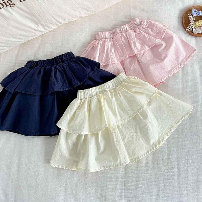 New Summer Children's Versatile Skirt Girls' Korean Edition Fashion Girl Style Multi layered Solid Color Folding Short Skirt
New Summer Children's Versatile Skirt Girls' Korean Edition Fashion Girl Style Multi layered Solid Color Folding Short Skirt