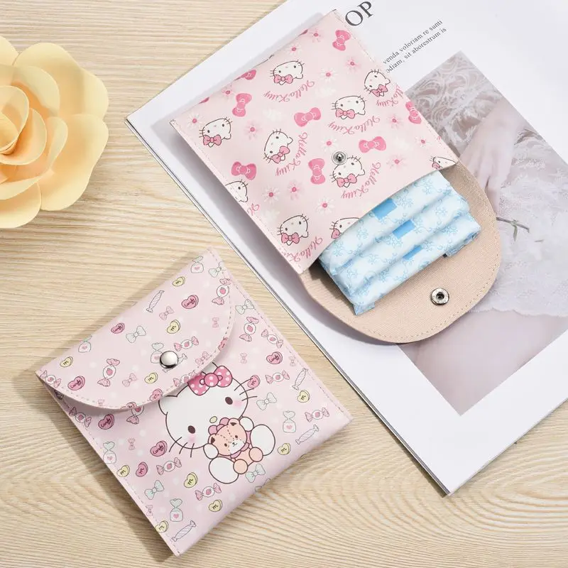Cartoon Anime Sanrio Hello Kitty Sanitary Napkin Bag Waterproof Pu Coin Purse Credit Card Holder Pouch Organizer Women Wallets
Cartoon Anime Sanrio Hello Kitty Sanitary Napkin Bag Waterproof Pu Coin Purse Credit Card Holder Pouch Organizer Women Wallets