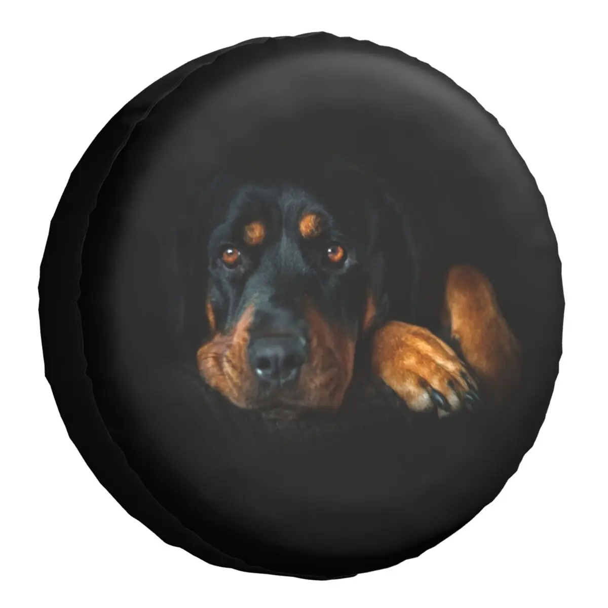 

Rottweiler Resting Spare Tire Cover Case for Jeep Hummer Rottie Dog Lover Car Wheel Protectors Accessories