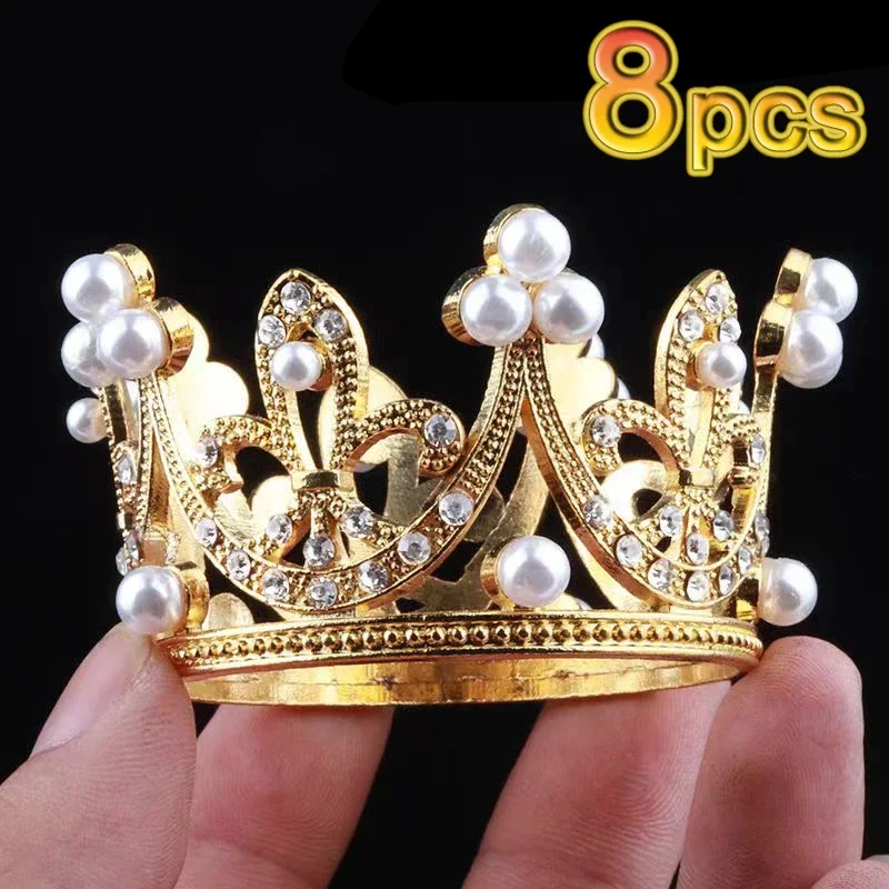 Crown Topper for Kids Brithday Cake Decoration Headwear Mini Gold Silver Pearl Crown Flower Arrangement Shower Party Supplies
Crown Topper for Kids Brithday Cake Decoration Headwear Mini Gold Silver Pearl Crown Flower Arrangement Shower Party Supplies