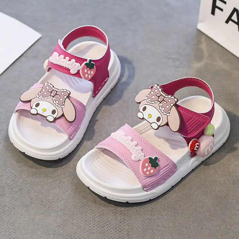 2024 Sanrio Kuromi Sandals Kawaii Anime My Melody Girls Summer Sweet Cute Cartoon Soft Sole Children Beach Shoes Gift for Kids
2024 Sanrio Kuromi Sandals Kawaii Anime My Melody Girls Summer Sweet Cute Cartoon Soft Sole Children Beach Shoes Gift for Kids