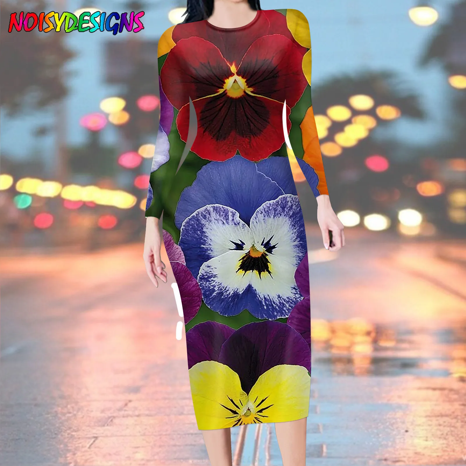 NOISYDESIGNS Robe, весеннее длинное платье, Vestidos, 2024, элегантное женское платье с цветочным рисунком, с круглым вырезом, с длинным рукавом, тонкое платье Макси
NOISYDESIGNS Robe, весеннее длинное платье, Vestidos, 2024, элегантное женское платье с цветочным рисунком, с круглым вырезом, с длинным рукавом, тонкое платье Макси