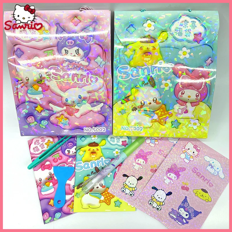 

Sanrio Surprise 3d Fortune Bag With Random Creative High Appearance Level Stationery Set Lucky Gift Pack For School Students