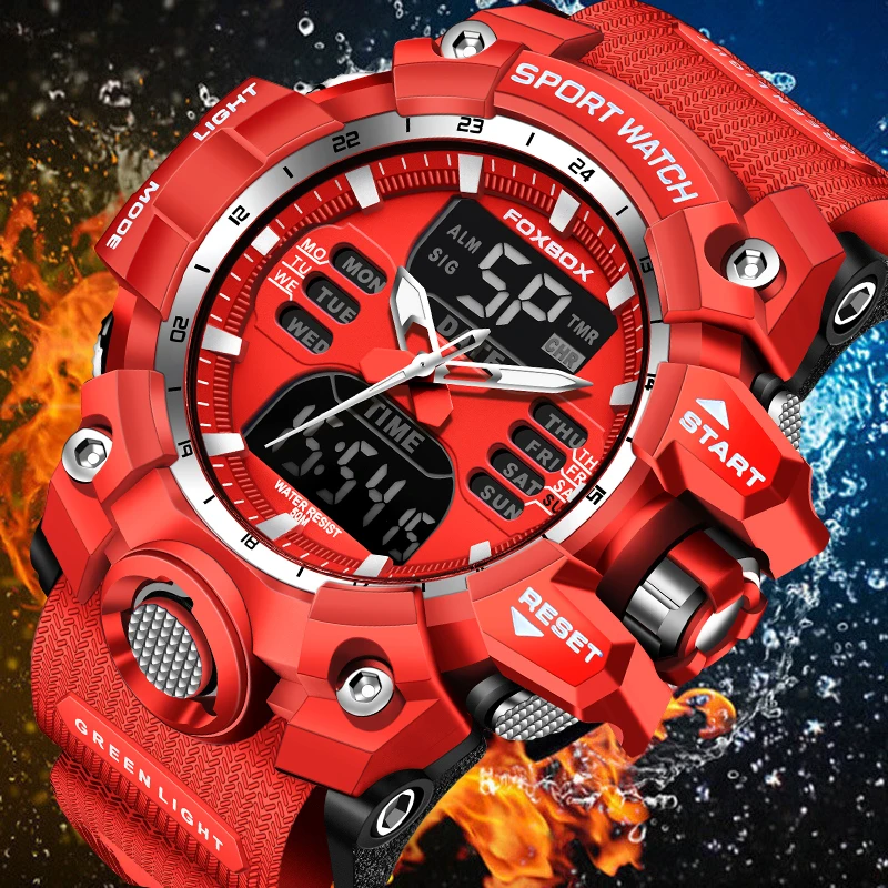 LIGE Fashion Sports Watch For Men FOXBOX Luxury Men'S Watch Military Waterproof Chronograph Clock Dual Time Quartz WristWatches
LIGE Fashion Sports Watch For Men FOXBOX Luxury Men'S Watch Military Waterproof Chronograph Clock Dual Time Quartz WristWatches