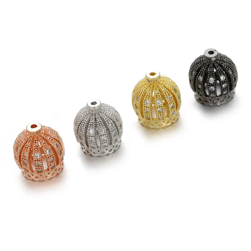 New Design Brass Inlaid Zircon Crown Spacer Beads Handmade Jewelry Accessories for Bracelet Necklace
New Design Brass Inlaid Zircon Crown Spacer Beads Handmade Jewelry Accessories for Bracelet Necklace