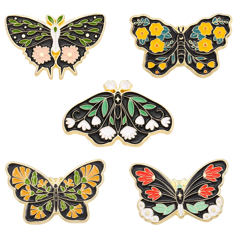 Moth Butterfly Enamel Pins 5 Style Colorful Beautiful Butterfly Badges Metal Brooches Clothes Lapel Pins Women Jewelry
Moth Butterfly Enamel Pins 5 Style Colorful Beautiful Butterfly Badges Metal Brooches Clothes Lapel Pins Women Jewelry