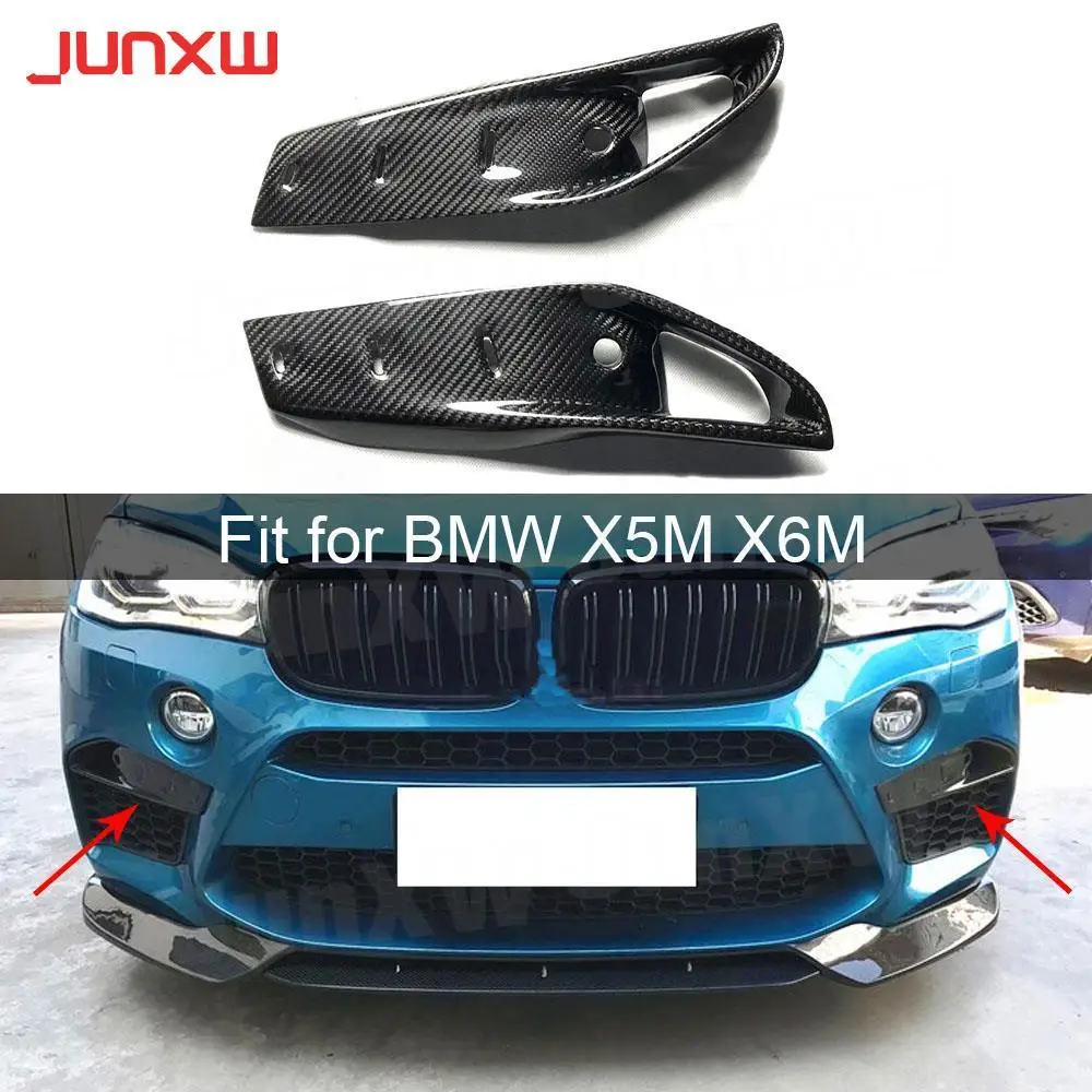 Dry Carbon Fiber Front Foglamp Air Vent Trim Eyelids Grill Covers For BMW X5M F85 X6M F86 2015 -2019 Car Styling
Dry Carbon Fiber Front Foglamp Air Vent Trim Eyelids Grill Covers For BMW X5M F85 X6M F86 2015 -2019 Car Styling