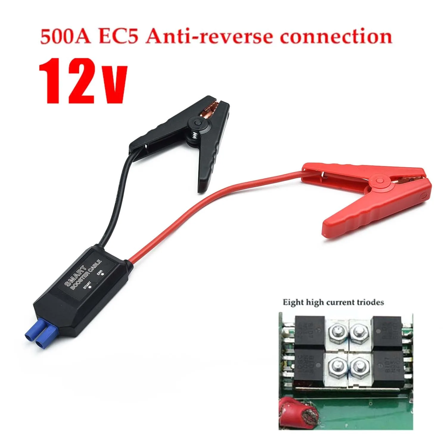 1pc 500A Car Booster Clip Smart Alligator Clamp For Jump Starter For 12V Car Jump Portable Starters Auto Accessories
1pc 500A Car Booster Clip Smart Alligator Clamp For Jump Starter For 12V Car Jump Portable Starters Auto Accessories