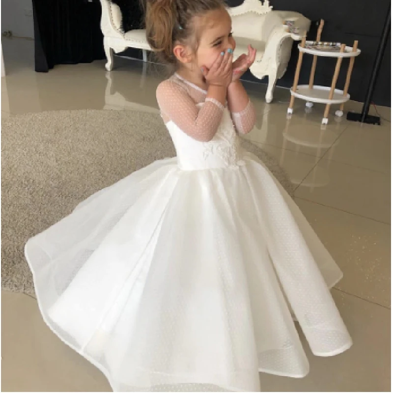 2023 Flower Girl Dresses for Wedding Party White Long Sleeves Floor Length Pageant First Communion Dresses Princess Birthday
2023 Flower Girl Dresses for Wedding Party White Long Sleeves Floor Length Pageant First Communion Dresses Princess Birthday