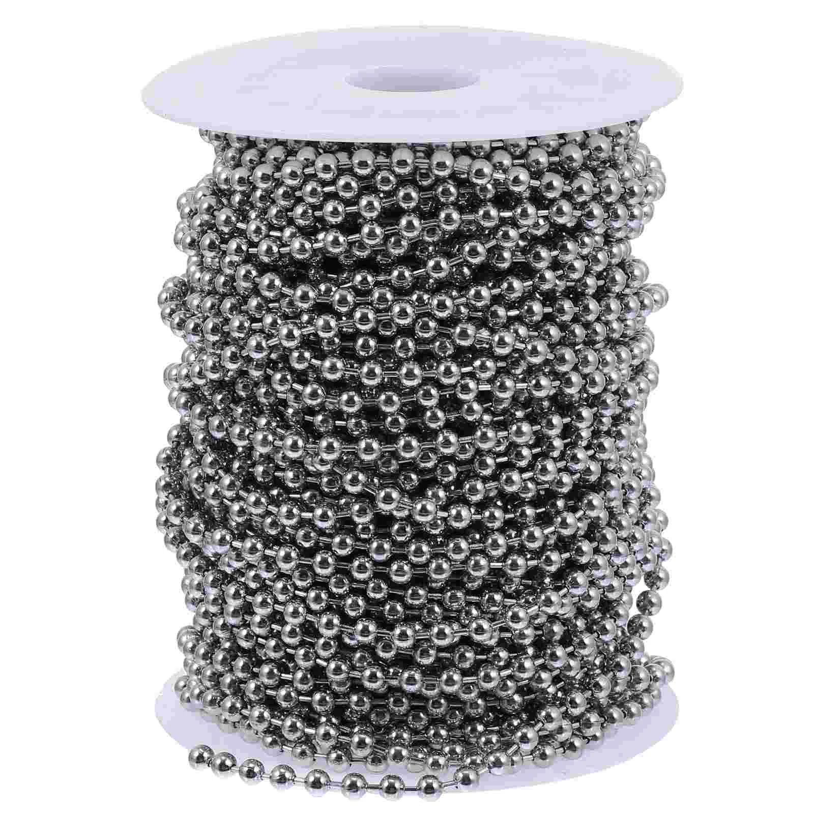 Beaded Roller Chain- Stainless Steel Bead Chain 4 5mm Diameter Chains for Keychain Key Ring Jewelry Making
Beaded Roller Chain- Stainless Steel Bead Chain 4 5mm Diameter Chains for Keychain Key Ring Jewelry Making