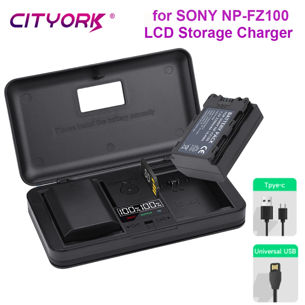 NP-FZ100 NP FZ100 NPFZ100 Battery+ LCD USB Storage Charger for Sony Alpha A7III A7R III A9 Alpha 9 A7R3 A6600 ZV-E1 FX30a
NP-FZ100 NP FZ100 NPFZ100 Battery+ LCD USB Storage Charger for Sony Alpha A7III A7R III A9 Alpha 9 A7R3 A6600 ZV-E1 FX30a