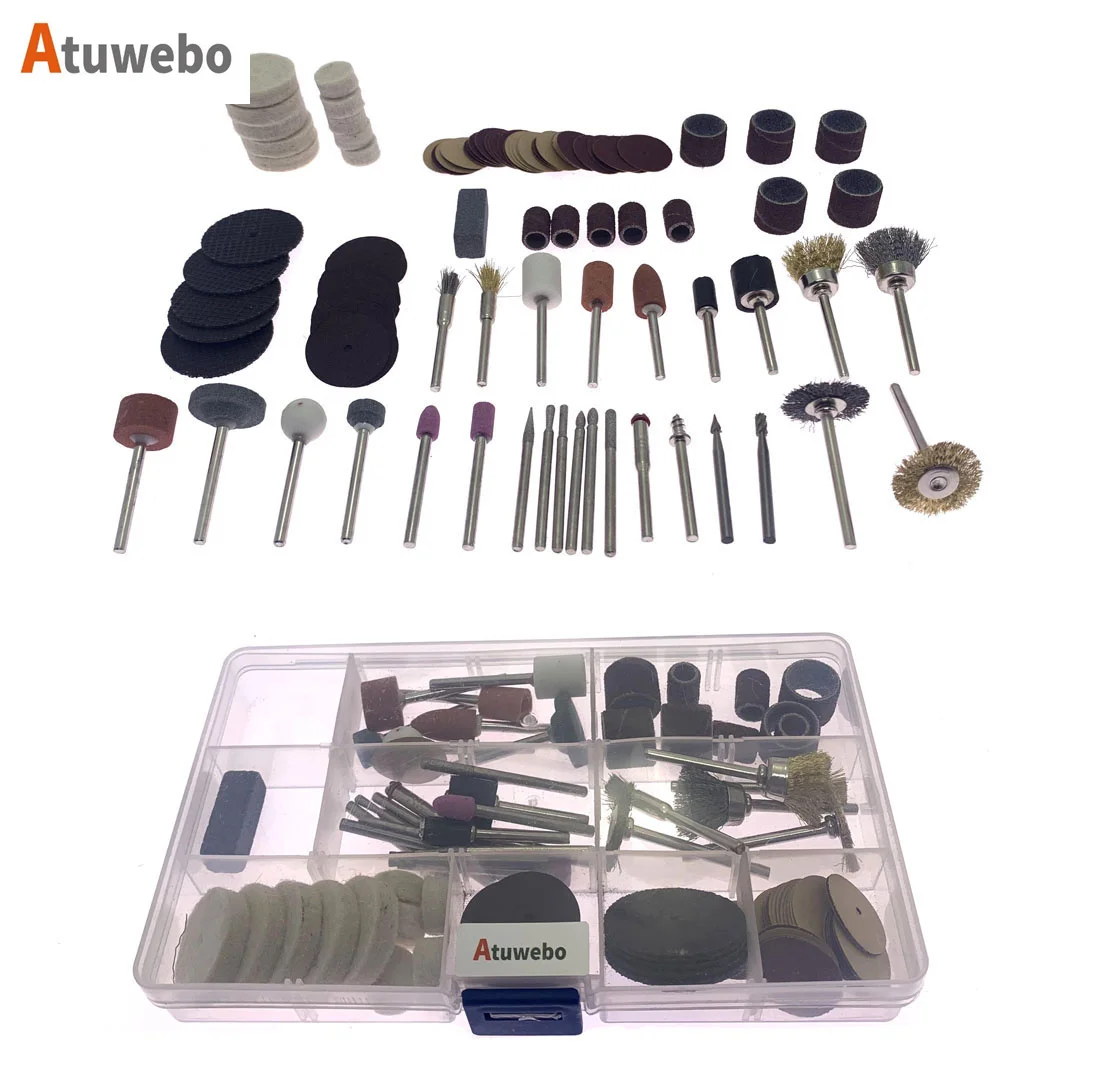 100pcs Mini Electric Drill Multi Rotary Tool Accessories Set Grinding Polishing Rotating Polishing Kits For Dremel Accessory
100pcs Mini Electric Drill Multi Rotary Tool Accessories Set Grinding Polishing Rotating Polishing Kits For Dremel Accessory