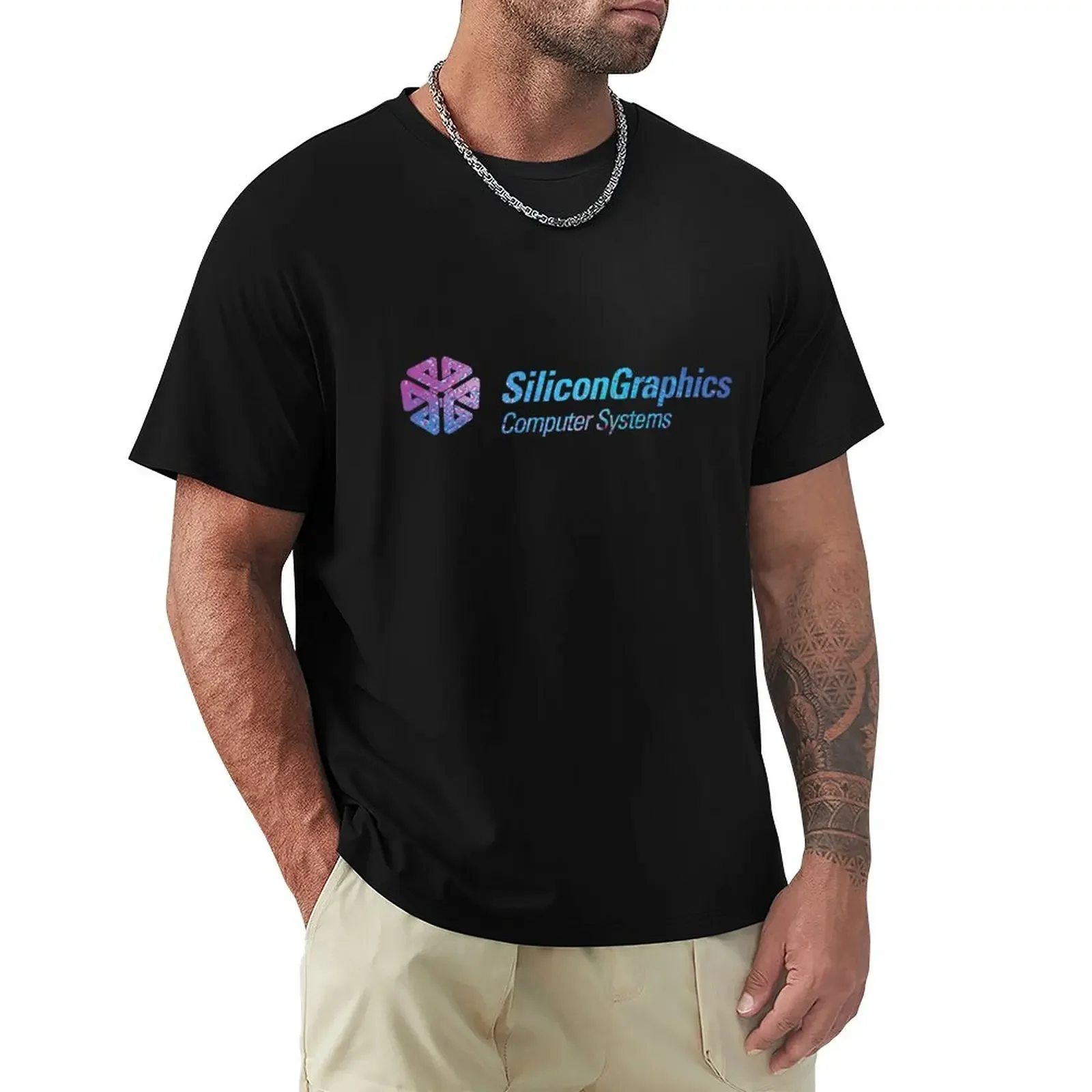 

Silicon Graphics (SGI) - OG logo - vapor T-Shirt korean fashion oversizeds Blouse sublime Men's t-shirts